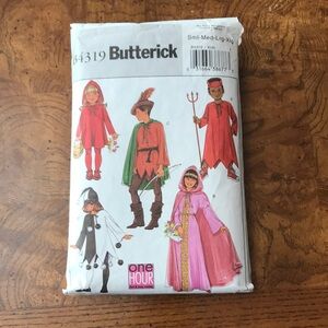 Butterick B4319 Fast & Easy Boys & Girls Character Costume Pattern Sz 4-14